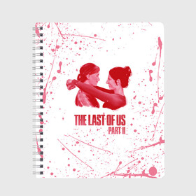Тетрадь с принтом THE LAST OF US в городе Новоалтайск, 100% бумага | 48 листов, плотность листов — 60 г/м2, плотность картонной обложки — 250 г/м2. Листы скреплены сбоку удобной пружинной спиралью. Уголки страниц и обложки скругленные. Цвет линий — светло-серый
 | cicadas | fireflies | naughty dog | the last of us | the last of us part 2 | джоэл | последние из нас | цикады | элли