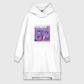 Платье-худи хлопок с принтом Vaporwave Аркадный автомат в городе Новоалтайск,  |  | arcade cabinet | dendy | game | games | gaming | glitch | glitched | japan | japanese | lofi hip hop | nintendo | relax | retrowave | sega | study | trend | trendy | vaporwave | автомат | денди | игровой | нинтендо | ретровейв | сега | стиль