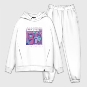 Мужской костюм хлопок OVERSIZE с принтом Vaporwave Аркадный автомат в городе Новоалтайск,  |  | arcade cabinet | dendy | game | games | gaming | glitch | glitched | japan | japanese | lofi hip hop | nintendo | relax | retrowave | sega | study | trend | trendy | vaporwave | автомат | денди | игровой | нинтендо | ретровейв | сега | стиль