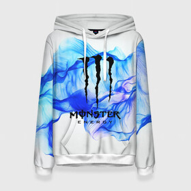 Женская толстовка 3D с принтом MONSTER ENERGY в городе Новоалтайск, 100% полиэстер  | двухслойный капюшон со шнурком для регулировки, мягкие манжеты на рукавах и по низу толстовки, спереди карман-кенгуру с мягким внутренним слоем. | adrenalin | energy monster | monster | monster energy | monstr | sport | адреналин | монстер | монстр | напиток | спорт | энергетик