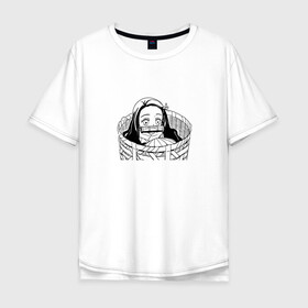 Мужская футболка хлопок Oversize с принтом Незуко Nezuko Demon Slayer в городе Новоалтайск, 100% хлопок | свободный крой, круглый ворот, “спинка” длиннее передней части | anime | demon | demon slayer | kamado | kimetsu no yaiba | manga | nezuko | nezuko kamado | аниме | демон | клинок рассекающий демонов | манга | незуко | незуко камадо