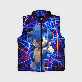 Детский жилет утепленный 3D с принтом Sonic. в городе Новоалтайск,  |  | Тематика изображения на принте: game | sonic | sonic the hedgehog | видеоигра | доктор эггман | ёж | ёж соник | игра | сега | синий антропоморфный ёж | соник | соник в кино