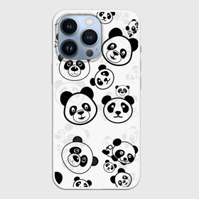 Чехол для iPhone 13 Pro с принтом Панды в городе Новоалтайск,  |  | арт | животное | животные | зверь | картинка | коала | медведь | мишка | настроение | пальма | панда | панды | рисунок | текстура