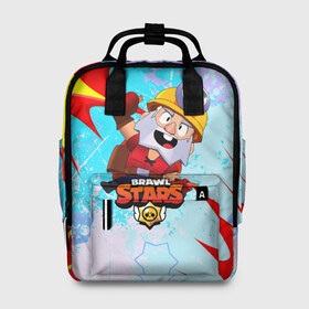 Женский рюкзак 3D с принтом Brawl Stars Dynamike в городе Новоалтайск, 100% полиэстер | лямки с регулируемой длиной, сверху ручки, чтобы рюкзак нести как сумку. Основное отделение закрывается на молнию, как и внешний карман. Внутри два дополнительных кармана, один из которых закрывается на молнию. По бокам два дополнительных кармашка, куда поместится маленькая бутылочка
 | brawl | brawl stars | brawl stars mike | brawler | dynamike | mike | new br | stars | бравл | бравл стар майк | бравл старс | взрыв | динамайк | диномайк | игра | майк | моба | мобильная | старс | шутер