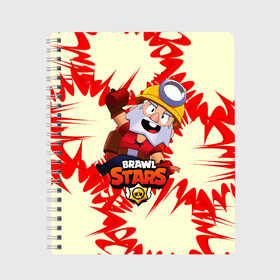 Тетрадь с принтом Brawl Stars Dynamike в городе Новоалтайск, 100% бумага | 48 листов, плотность листов — 60 г/м2, плотность картонной обложки — 250 г/м2. Листы скреплены сбоку удобной пружинной спиралью. Уголки страниц и обложки скругленные. Цвет линий — светло-серый
 | brawl | brawl stars | brawl stars mike | brawler | dynamike | mike | new br | stars | бравл | бравл стар майк | бравл старс | взрыв | динамайк | диномайк | игра | майк | моба | мобильная | старс | шутер