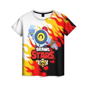 Женская футболка 3D с принтом BRAWL STARS NANI. в городе Новоалтайск, 100% полиэфир ( синтетическое хлопкоподобное полотно) | прямой крой, круглый вырез горловины, длина до линии бедер | brawl stars | crow | gale | leon | leon shark | max | nani | sally leon | shark | sprout | tara | virus 8 bit | werewolf leon | акула | берли | бравл старс | ворон | макс | нани | оборотень