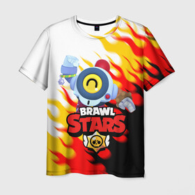 Мужская футболка 3D с принтом BRAWL STARS NANI. в городе Новоалтайск, 100% полиэфир | прямой крой, круглый вырез горловины, длина до линии бедер | brawl stars | crow | gale | leon | leon shark | max | nani | sally leon | shark | sprout | tara | virus 8 bit | werewolf leon | акула | берли | бравл старс | ворон | макс | нани | оборотень