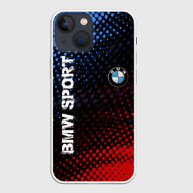 Чехол для iPhone 13 mini с принтом BMW SPORT в городе Новоалтайск,  |  | bmw | авто | автомобиль | бмв | логотип | марка | машина | надпись | текстура