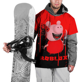 Накидка на куртку 3D с принтом Roblox piggy/Свинка Пигги. в городе Новоалтайск, 100% полиэстер |  | Тематика изображения на принте: game | gamer | logo | minecraft | piggi | roblox | simulator | игра | конструктор | лого | пигги | свинья | симулятор | строительство | фигура
