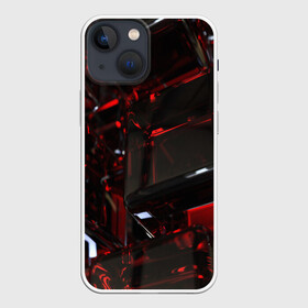 Чехол для iPhone 13 mini с принтом МЕТАЛЛИЧЕСКИЙ в городе Новоалтайск,  |  | abstract | abstraction | color | fractal | geometry | paitnt | polygon | polygonal | psy | абстракция | геометрия | краски | неоновые | полигоны | психоделика | фрактал