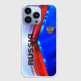 Чехол для iPhone 13 Pro с принтом RUSSIA SPORT в городе Новоалтайск,  |  | russia | russia sport | народный | народный стиль | отечество | патриот | роспись | россия | россия спорт | русский | спорт | триколор | узоры | флаг | я русский