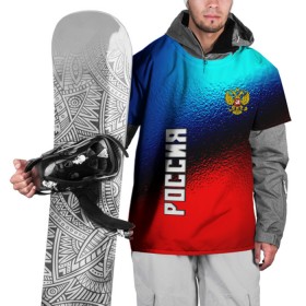 Накидка на куртку 3D с принтом RUSSIA SPORT в городе Новоалтайск, 100% полиэстер |  | russia | russia sport | народный | народный стиль | отечество | патриот | роспись | россия | россия спорт | русский | спорт | триколор | узоры | флаг | я русский