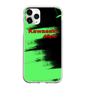 Чехол для iPhone 11 Pro матовый с принтом Kawasaki в городе Новоалтайск, Силикон |  | kawasaki | moto | ninja | брызги | дорога | кавасаки | краска | мотоцикл | надпись | неон | ниндзя | паутина | скорость | текстура