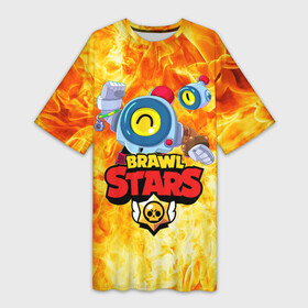 Платье-футболка 3D с принтом BRAWL STARS НАНИ ОГОНЬ в городе Новоалтайск,  |  | bibi | brawl stars | coach mike | crow | gale | leon | leon shark | max | mecha crow | mortis | mr.p | nani | phoenix | sally leon | sandy | spike | sprout | tara | virus 8 bit | werewolf | ворон | оборотень