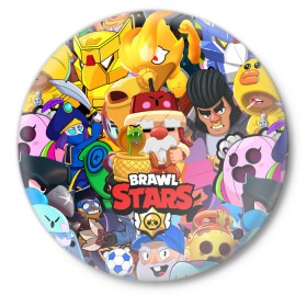 Значок с принтом BRAWL STARS GALE в городе Новоалтайск,  металл | круглая форма, металлическая застежка в виде булавки | Тематика изображения на принте: bibi | brawl stars | coach mike | crow | gale | leon | leon shark | max | mecha crow | mortis | mr.p | nani | phoenix | sally leon | sandy | spike | sprout | tara | virus 8 bit | werewolf | ворон | оборотень