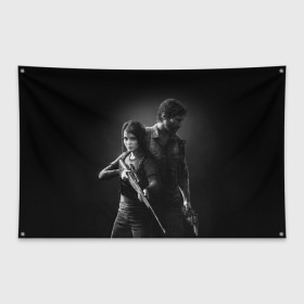 Флаг-баннер с принтом THE LAST OF US 2 ДЖОЭЛ ЭЛЛИ в городе Новоалтайск, 100% полиэстер | размер 67 х 109 см, плотность ткани — 95 г/м2; по краям флага есть четыре люверса для крепления | cicadas | fireflies | naughty dog | the last of us | the last of us part 2 | tlou | tlou2 | джоэл | последние из нас | цикады | элли