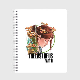 Тетрадь с принтом The Last of Us Part II Ellie в городе Новоалтайск, 100% бумага | 48 листов, плотность листов — 60 г/м2, плотность картонной обложки — 250 г/м2. Листы скреплены сбоку удобной пружинной спиралью. Уголки страниц и обложки скругленные. Цвет линий — светло-серый
 | ellie | ellie williams | post apocalypse | the last of us 2 | the last of us part ii | tlou | tlou2 | одни из нас | одни из нас 2 | одни из нас часть ii | постапокалипсис | элли | элли уильямс