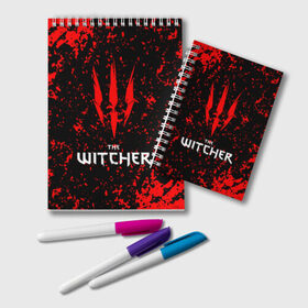 Блокнот с принтом The Witcher в городе Новоалтайск, 100% бумага | 48 листов, плотность листов — 60 г/м2, плотность картонной обложки — 250 г/м2. Листы скреплены удобной пружинной спиралью. Цвет линий — светло-серый
 | Тематика изображения на принте: netflix | the witcher | американский сериал | ве витчер | ведьмак | геральт | игра | кино | нетфликс | популярные иллюстрации | сериал | сериалы | фильмы | фэнтези