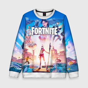 Детский свитшот 3D с принтом ФОРТНАЙТ / FORTNITE в городе Новоалтайск, 100% полиэстер | свободная посадка, прямой крой, мягкая тканевая резинка на рукавах и понизу свитшота | deadmau5 | fortnite | fortnite 2 | fortnite x маршмелло | ikonik | marshmello | ninja | ninja streamer | raven | travis scott | ворон | иконик | ниндзя | пили | рейвен | трэвис скотт | фортнайт