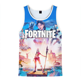 Мужская майка 3D с принтом ФОРТНАЙТ FORTNITE в городе Новоалтайск, 100% полиэстер | круглая горловина, приталенный силуэт, длина до линии бедра. Пройма и горловина окантованы тонкой бейкой | deadmau5 | fortnite | fortnite 2 | fortnite x маршмелло | ikonik | marshmello | ninja | ninja streamer | raven | travis scott | ворон | иконик | ниндзя | пили | рейвен | трэвис скотт | фортнайт