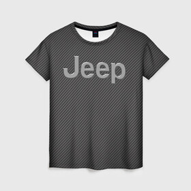 Женская футболка 3D с принтом JEEP. в городе Новоалтайск, 100% полиэфир ( синтетическое хлопкоподобное полотно) | прямой крой, круглый вырез горловины, длина до линии бедер | abstract | auto | brand | car | geometry | jeep | sport | texture | абстракция | авто | автомобильные | бренд | геометрия | джип | классика | машины | модные | спорт | стиль | текстура