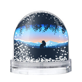 Снежный шар с принтом WOLF(D) в городе Новоалтайск, Пластик | Изображение внутри шара печатается на глянцевой фотобумаге с двух сторон | Тематика изображения на принте: wolf | волк | волки | волчица | животные | одинокий волк