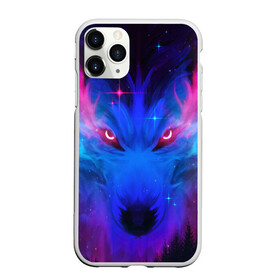 Чехол для iPhone 11 Pro Max матовый с принтом КОСМИЧЕСКИЙ ВОЛК(D) в городе Новоалтайск, Силикон |  | wolf | волк | волки | волчица | животные | одинокий волк