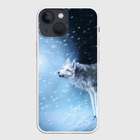 Чехол для iPhone 13 mini с принтом ВОЛК ЗИМА(D) в городе Новоалтайск,  |  | wolf | волк | волки | волчица | животные | одинокий волк