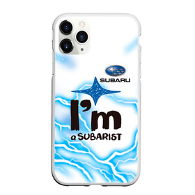 Чехол для iPhone 11 Pro Max матовый с принтом SUBARU в городе Новоалтайск, Силикон |  | subarist | subaru | авто | гонки | машины | молнии | надпись | субарист | субару | тачки | текст | фраза | японец