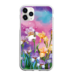 Чехол для iPhone 11 Pro Max матовый с принтом Сказочные Ирисы в городе Новоалтайск, Силикон |  | pink | summer | бабочки | бутоны | ветки | женщинам | звезды | ирисы | лепестки | летний | лето | листья | любовь | март | небо | облака | подарок | поляна | природа | радуга | растения | сад | тропика | цветение