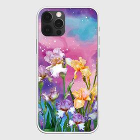 Чехол для iPhone 12 Pro Max с принтом Сказочные Ирисы в городе Новоалтайск, Силикон |  | Тематика изображения на принте: pink | summer | бабочки | бутоны | ветки | женщинам | звезды | ирисы | лепестки | летний | лето | листья | любовь | март | небо | облака | подарок | поляна | природа | радуга | растения | сад | тропика | цветение
