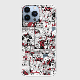 Чехол для iPhone 13 Pro Max HELLTAKER: в городе Новоалтайск, | | helltaker | демоны | игры | портал в ад | приключения | текстура | фентези