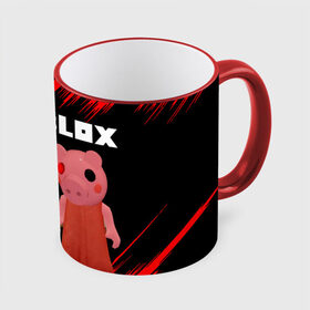 Кружка с полной запечаткой с принтом Roblox piggy/Свинка Пигги. в городе Новоалтайск, керамика | ёмкость 330 мл | game | gamer | logo | minecraft | piggi | roblox | simulator | игра | конструктор | лого | пигги | свинья | симулятор | строительство | фигура