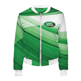 Женский бомбер 3D с принтом LAND ROVER. в городе Новоалтайск, 100% полиэстер | застегивается на молнию, по бокам два кармана без застежек, мягкие манжеты, по низу бомбера и на воротнике — эластичная резинка | Тематика изображения на принте: abstract | auto | brand | car | geometry | landrover | sport | texture | абстракция | авто | автомобильные | бренд | геометрия | классика | ленд ровер | лэнд ровер | машины | модные | спорт | стиль | текстура