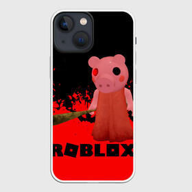 Чехол для iPhone 13 mini с принтом Roblox piggy Свинка Пигги. в городе Новоалтайск,  |  | game | gamer | logo | minecraft | piggi | roblox | simulator | игра | конструктор | лого | пигги | свинья | симулятор | строительство | фигура