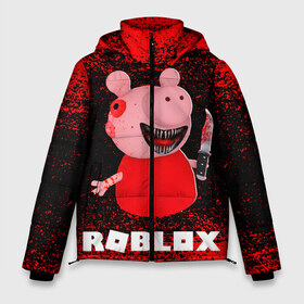 Мужская зимняя куртка 3D с принтом Roblox piggy Свинка Пигги в городе Новоалтайск, верх — 100% полиэстер; подкладка — 100% полиэстер; утеплитель — 100% полиэстер | длина ниже бедра, свободный силуэт Оверсайз. Есть воротник-стойка, отстегивающийся капюшон и ветрозащитная планка. 

Боковые карманы с листочкой на кнопках и внутренний карман на молнии. | Тематика изображения на принте: game | gamer | logo | minecraft | piggi | roblox | simulator | игра | конструктор | лого | пигги | свинья | симулятор | строительство | фигура