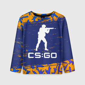 Детский лонгслив 3D с принтом CS GO | КС ГО в городе Новоалтайск, 100% полиэстер | длинные рукава, круглый вырез горловины, полуприлегающий силуэт
 | asiimov | counter | counter strike | counterstrike | cs go | cs:go | csgo | global | offensive | strike | гоу | каэс | контер | контр | контра | контрстрайк | кс го | кс:го | ксго | страйк | сы пщ