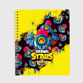 Тетрадь с принтом NANI Brawl Stars в городе Новоалтайск, 100% бумага | 48 листов, плотность листов — 60 г/м2, плотность картонной обложки — 250 г/м2. Листы скреплены сбоку удобной пружинной спиралью. Уголки страниц и обложки скругленные. Цвет линий — светло-серый
 | 8 bit | brawl | crow | leon | max | mecha | nani | nani brawl stars | sally | spike | sprout | stars | werewolf | wolf | бравл | волк | ворон | кроу | леон | макс | нани | нани brawl stars | оборотень | робот | салли | спраут | старз | ста