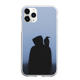 Чехол для iPhone 11 Pro матовый с принтом Силуэт ворон капюшон ночь в городе Новоалтайск, Силикон |  | вечер | ворон | дьявол | капюшон | монстр | мрачно | ночь | птица | путник | силуэт | символ | сумерки | хэллоуин
