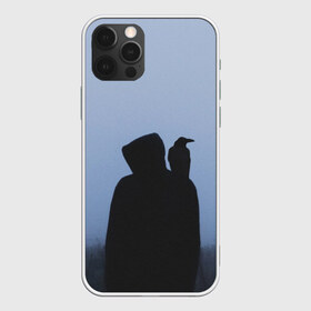 Чехол для iPhone 12 Pro Max с принтом Силуэт ворон капюшон ночь в городе Новоалтайск, Силикон |  | вечер | ворон | дьявол | капюшон | монстр | мрачно | ночь | птица | путник | силуэт | символ | сумерки | хэллоуин