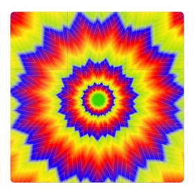Магнитный плакат 3Х3 с принтом Tie-Dye в городе Новоалтайск, Полимерный материал с магнитным слоем | 9 деталей размером 9*9 см | abstract | colorful | dye | gradient | texture | tie | абстракция | градиент | дай | тай | текстура | цветной