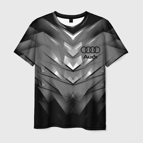 Мужская футболка 3D с принтом AUDI. в городе Новоалтайск, 100% полиэфир | прямой крой, круглый вырез горловины, длина до линии бедер | Тематика изображения на принте: abstract | audi | auto | brand | car | geometry | sport | texture | абстракция | авто | автомобильные | ауди | бренд | геометрия | классика | машины | модные | спорт | стиль | текстура