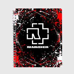 Тетрадь с принтом RAMMSTEIN РАМШТАЙН в городе Новоалтайск, 100% бумага | 48 листов, плотность листов — 60 г/м2, плотность картонной обложки — 250 г/м2. Листы скреплены сбоку удобной пружинной спиралью. Уголки страниц и обложки скругленные. Цвет линий — светло-серый
 | lindemann | lm | rammstein | rock | кристиан лоренц | линдеманн | лм | музыка | рамштайн | рок | тилль линдеманн