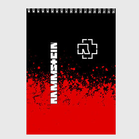 Скетчбук с принтом RAMMSTEIN РАМШТАЙН в городе Новоалтайск, 100% бумага
 | 48 листов, плотность листов — 100 г/м2, плотность картонной обложки — 250 г/м2. Листы скреплены сверху удобной пружинной спиралью | lindemann | lm | rammstein | rock | кристиан лоренц | линдеманн | лм | музыка | рамштайн | рок | тилль линдеманн