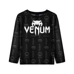 Детский лонгслив 3D с принтом VENUM | ВЕНУМ в городе Новоалтайск, 100% полиэстер | длинные рукава, круглый вырез горловины, полуприлегающий силуэт
 | mma | snake | sports | ufc | venum | venum mma | бокс | борьба | бренд | венум | единоборства | змея | мма | спорт | юфс