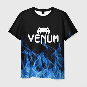Мужская футболка 3D с принтом VENUM. в городе Новоалтайск, 100% полиэфир | прямой крой, круглый вырез горловины, длина до линии бедер | mma | sport | venum | бокс | венум | единоборство | мма | спорт
