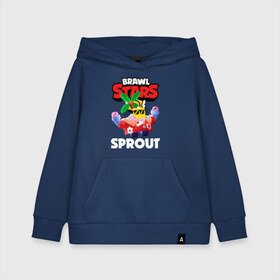 Детская толстовка хлопок с принтом SPROUT PALMEN СПРАУТ ТРОПИКИ в городе Новоалтайск, 100% хлопок | Круглый горловой вырез, эластичные манжеты, пояс, капюшен | Тематика изображения на принте: bibi | brawl stars | coach mike | crow | gale | leon | leon shark | max | mecha crow | mortis | mr.p | nani | phoenix | sally leon | sandy | spike | sprout | tara | virus 8 bit | werewolf | ворон | оборотень
