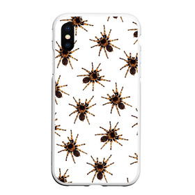 Чехол для iPhone XS Max матовый с принтом В пауках в городе Новоалтайск, Силикон | Область печати: задняя сторона чехла, без боковых панелей | pattern | spider | джунгли | дикие | животные | жуки | звери | лапы | мерзкие | монстр | насекомые | паттерн | паук | пауки | паутина | паучок | птицеед | страшный | существа | тараканы | тарантул | тропики