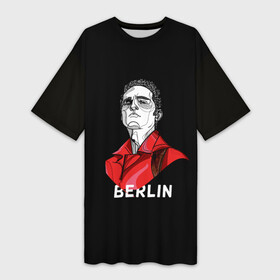 Платье-футболка 3D с принтом БУМАЖНЫЙ ДОМ в городе Новоалтайск,  |  | bella ciao | berlin | denver | helsinki | la casa de papel | moscow | nairobi | netflix | oslo | professor | rio | spain | tokyo | белла чао | берлин | бумажный дом | денвер | испания | лиссабон | москва | найроби | нетфликс | осло | палермо