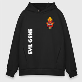 Мужское худи Oversize хлопок с принтом BRAWL STARS EVIL GENE ДЖИН в городе Новоалтайск, френч-терри — 70% хлопок, 30% полиэстер. Мягкий теплый начес внутри —100% хлопок | боковые карманы, эластичные манжеты и нижняя кромка, капюшон на магнитной кнопке | bibi | brawl stars | coach mike | crow | evil gene | gale | gene | leon | leon shark | max | mecha crow | mortis | mr.p | nani | phoenix | sally leon | sandy | spike | sprout | tara | virus 8 bit | werewolf | ворон | джин | оборотень